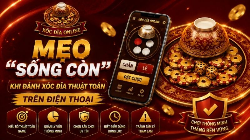 Mẹo "Sống Còn" Khi Đánh Xóc Đĩa Thuật Toán Trên Điện Thoại