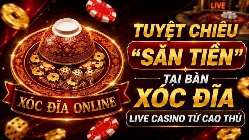 Tuyệt Chiêu "Săn Tiền" Tại Bàn Xóc Đĩa Live Casino Từ Cao Thủ